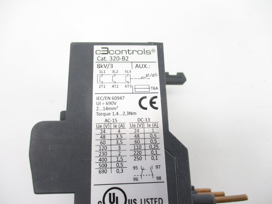 C3CONTROLS 320-B2 690V 8-12.5A UNMP
