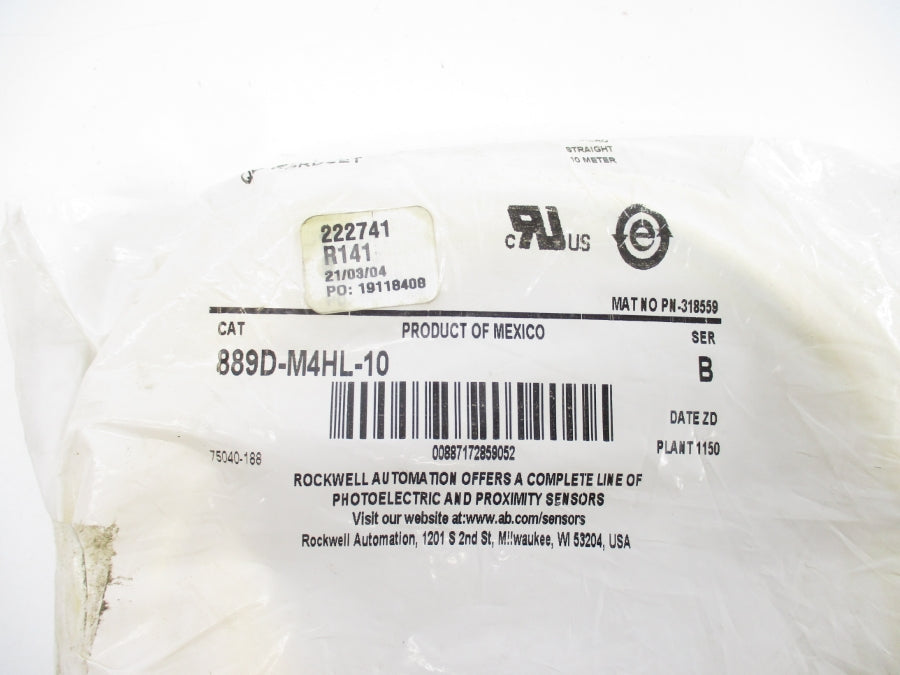 ALLEN BRADLEY 889D-M4HL-10 SER. B NSMP