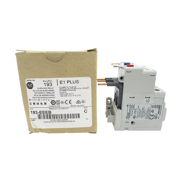 INDUSTRIAL SPARE PART 193-EEEB SER. C 600V 5.4-27A (AS PICTURED) (BR/WH) NSMP