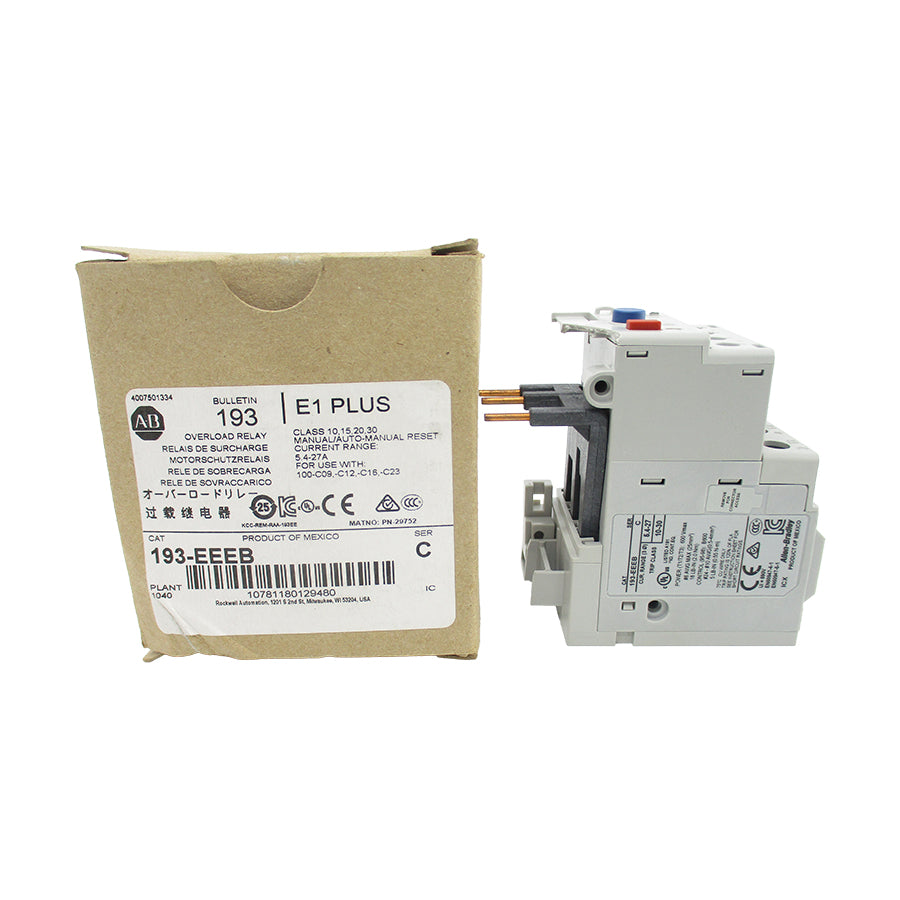INDUSTRIAL SPARE PART 193-EEEB SER. C 600V 5.4-27A (AS PICTURED) (BR/WH) NSMP