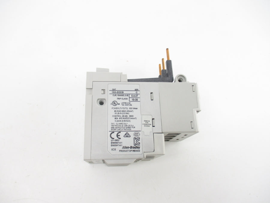 INDUSTRIAL SPARE PART 193-EEEB SER. C 600V 5.4-27A (AS PICTURED) (BR/WH) NSMP