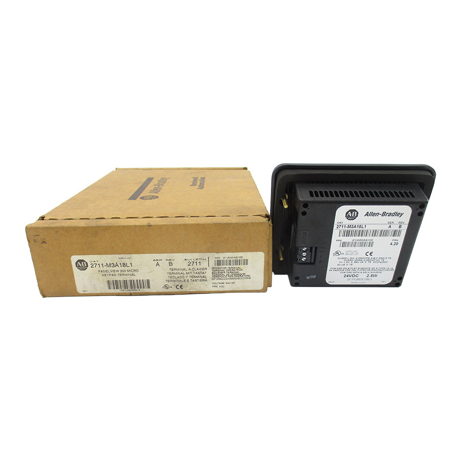 ALLEN BRADLEY 2711-M3A18L1 SER. A F/W 4.20 24VDC REV. B NSMP