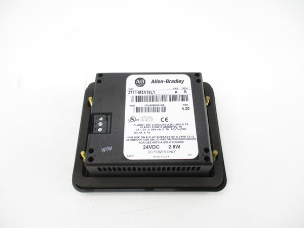 INDUSTRIAL SPARE PART 2711-M3A18L1 SER. A F/W 4.20 24VDC REV. B NSMP