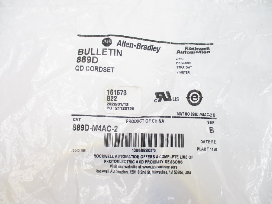 ALLEN BRADLEY 889D-M4AC-2 SER. B NSMP