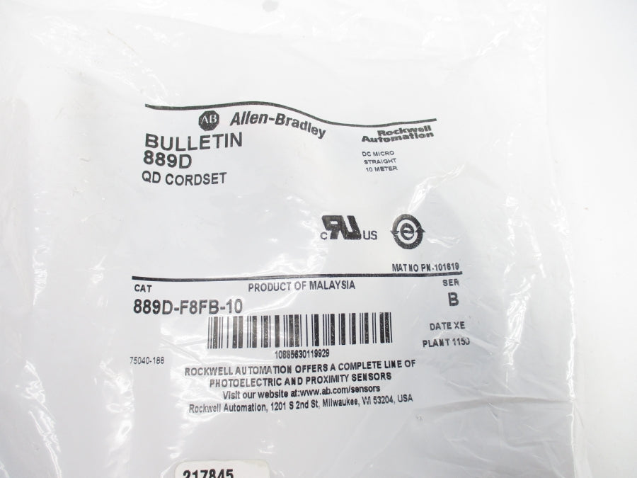 ALLEN BRADLEY 889D-F8FB-10 SER. B NSMP