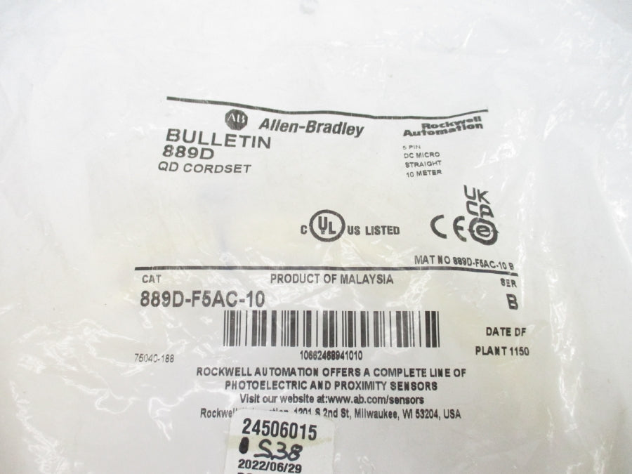 ALLEN BRADLEY 889D-F5AC-10 SER. B NSMP