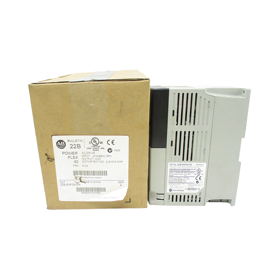 ALLEN BRADLEY 22B-E4P2N104 SER. A F/W 6.02 414-660V 5.3A NSMP