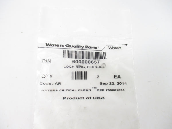 WATERS QUALITY PARTS 600000657 (PKG OF 2) NSMP