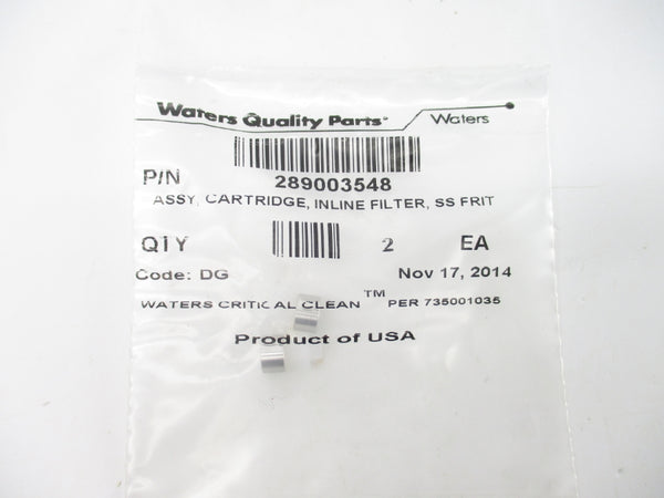WATERS QUALITY PARTS 289003548 (PKG OF 2) NSMP
