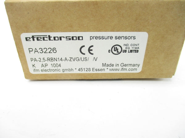 IFM EFECTOR PA3226 PA-2.5-RBN14-A-ZVG/US//V 9.6-32VDC NSMP