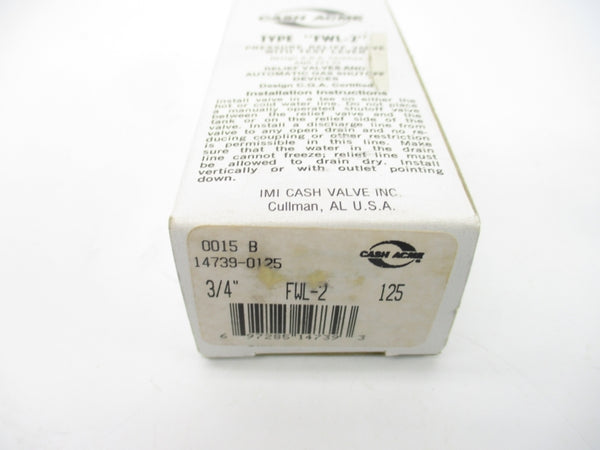CASH ACME FWL-2 125PSI 3/4" NSMP