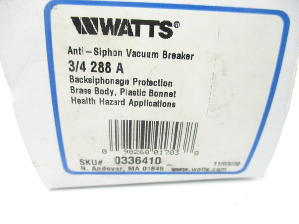WATTS 3/4-288A 0336410 125PSI NSMP