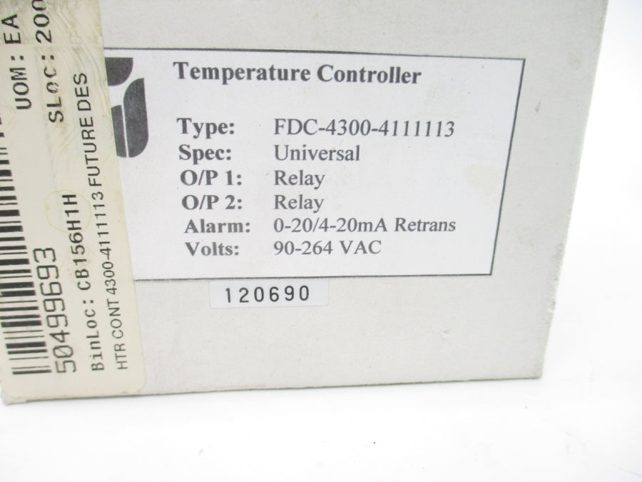 FUTURE DESIGN CONTROLS FDC-4300-4111113 90-264VAC NSMP