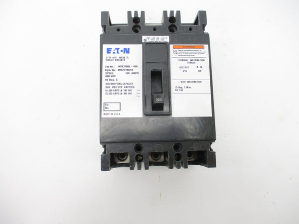 EATON HFB3100L-480 480VAC 100A NSMP