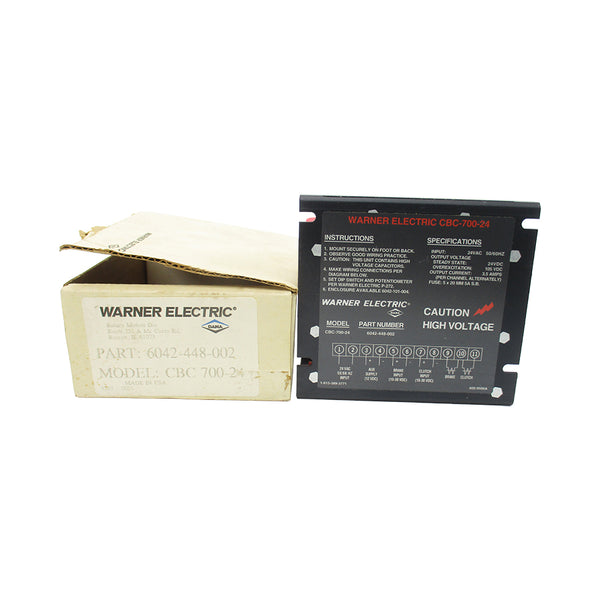 WARNER ELECTRIC 6042-448-002 CBC700-24 24VAC 3.5A NSMP