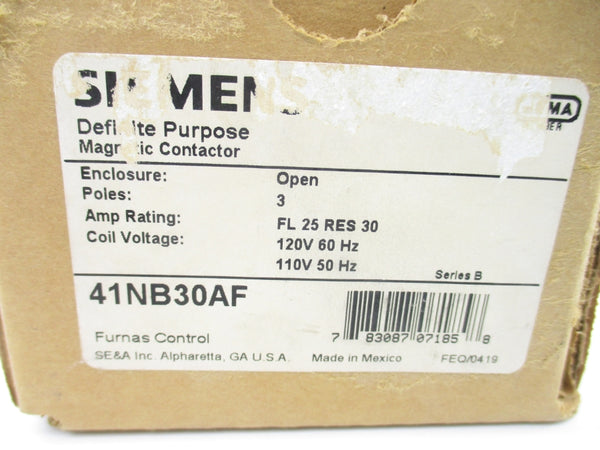 SIEMENS 41NB30AF SER. B 110/120V 25A NSMP