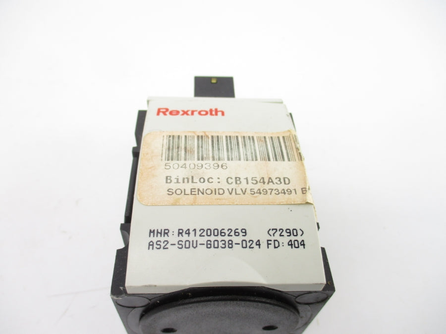 REXROTH R41200669 AS2-SOV-G038-024 24VDC UNMP