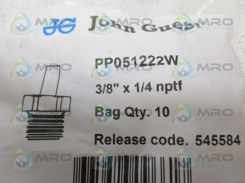JOHN GUEST PP051222W PK OF 10 STEM ADAPTER NSMP