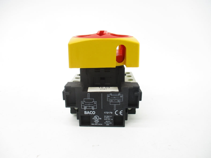 BACO CONTROLS 0172111-1 400VAC 4A NSMP