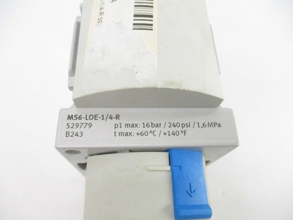 FESTO MS6-LOE-1/4-R 529779 240PSI NSNP