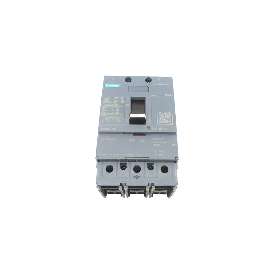 SIEMENS 3VA4140-6ED34-0AA0 480V 40A UNMP