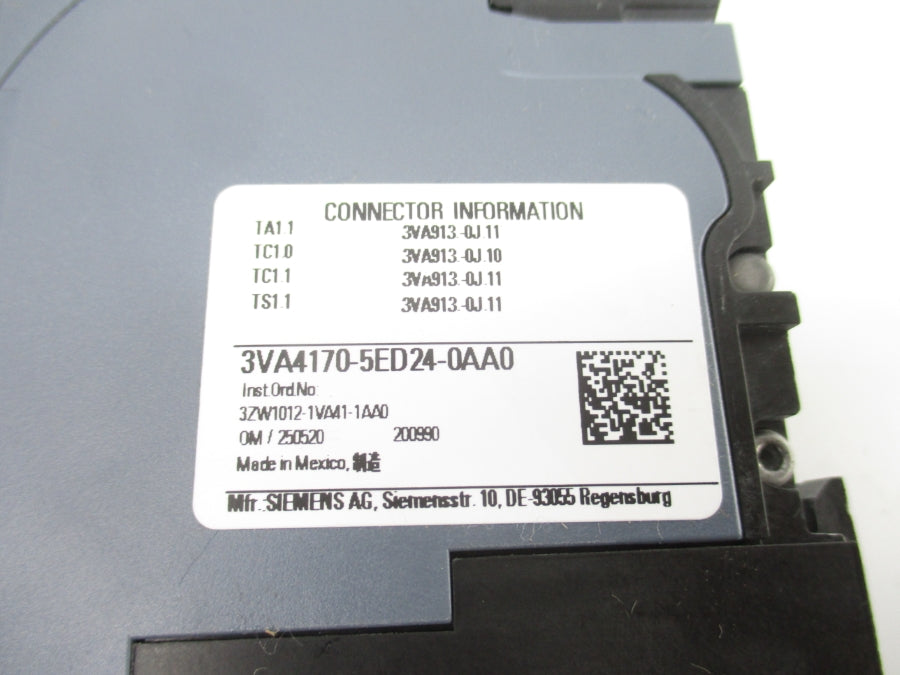 SIEMENS 3VA4170-5ED24-0AA0 480V 70A UNMP
