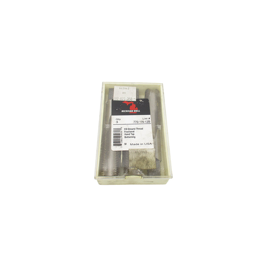 MICHIGAN DRILL 7701IN-12B (PKG OF 3) NSMP
