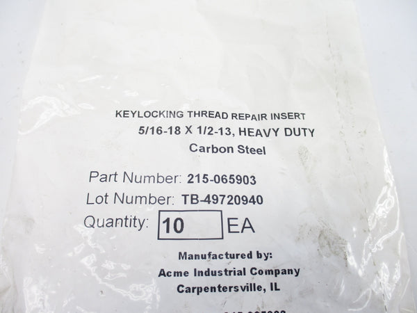 ACME INDUSTRIAL 215-065903  TB-49720940 (PKG OF 10) NSMP