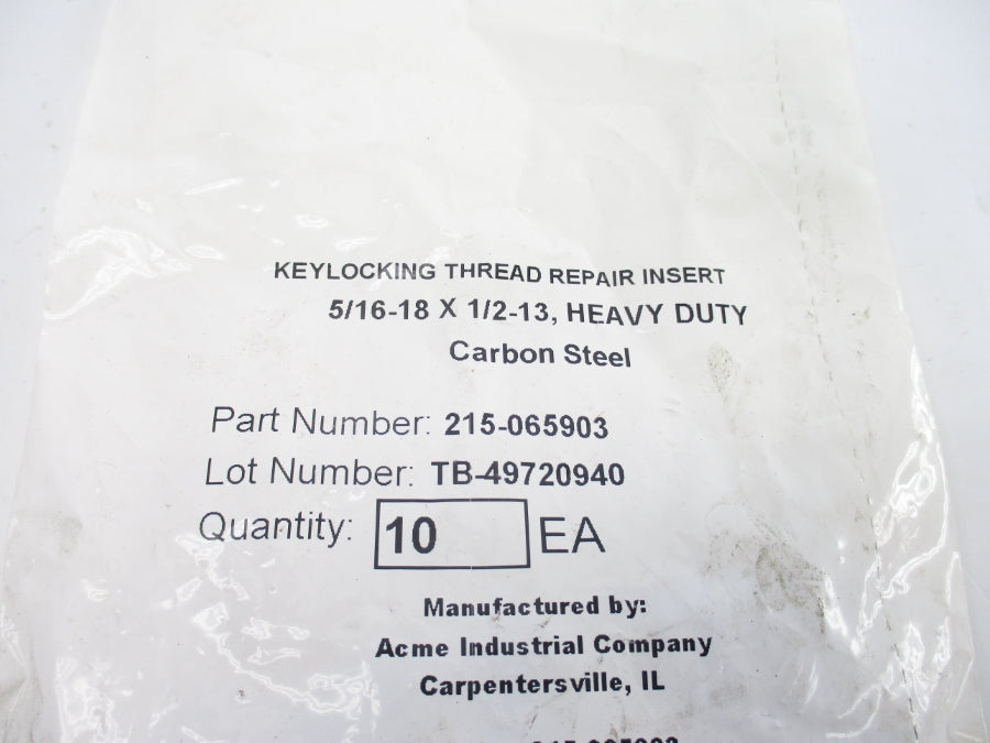 ACME INDUSTRIAL 215-065903  TB-49720940 (PKG OF 10) NSMP