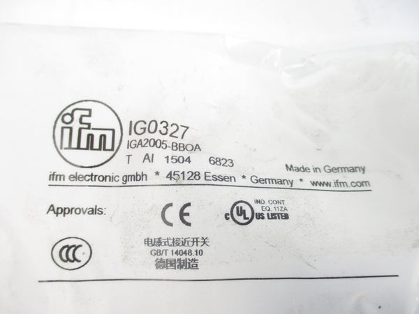 IFM EFECTOR IG0327 IGA2005-BBOA NSMP