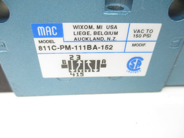MAC 811C-PM-111BA-152 24VDC 25-150PSI NSNP