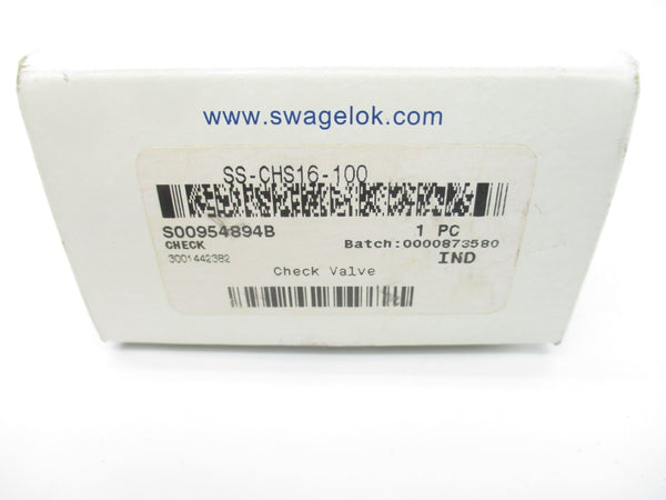 SWAGELOK SS-CHS16-100 100PSI NSMP