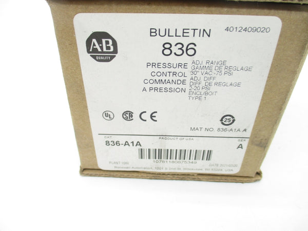 INDUSTRIAL SPARE PART 836-A1A SER. A 75PSI (BR/WH) NSMP
