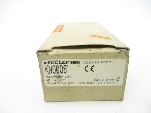 IFM EFECTOR KN0006 KNM30NPKBBOW/LS100 30-250VAC NSMP