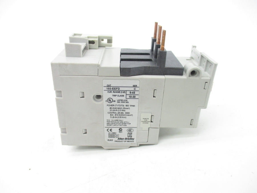 ALLEN BRADLEY 193-EEFD SER. C 600V 9-46A (BR/WH) NSMP