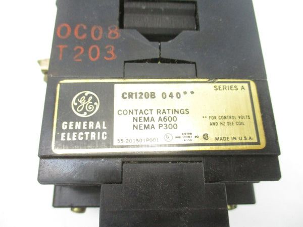 GENERAL ELECTRIC CR120B04022 SER. A 110/120V UNMP