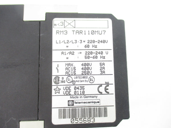TELEMECANIQUE RM3TAR110MU7 220-240V 5A NSNP