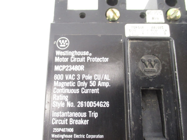WESTINGHOUSE MCP23480R 600VAC 50A NSNP