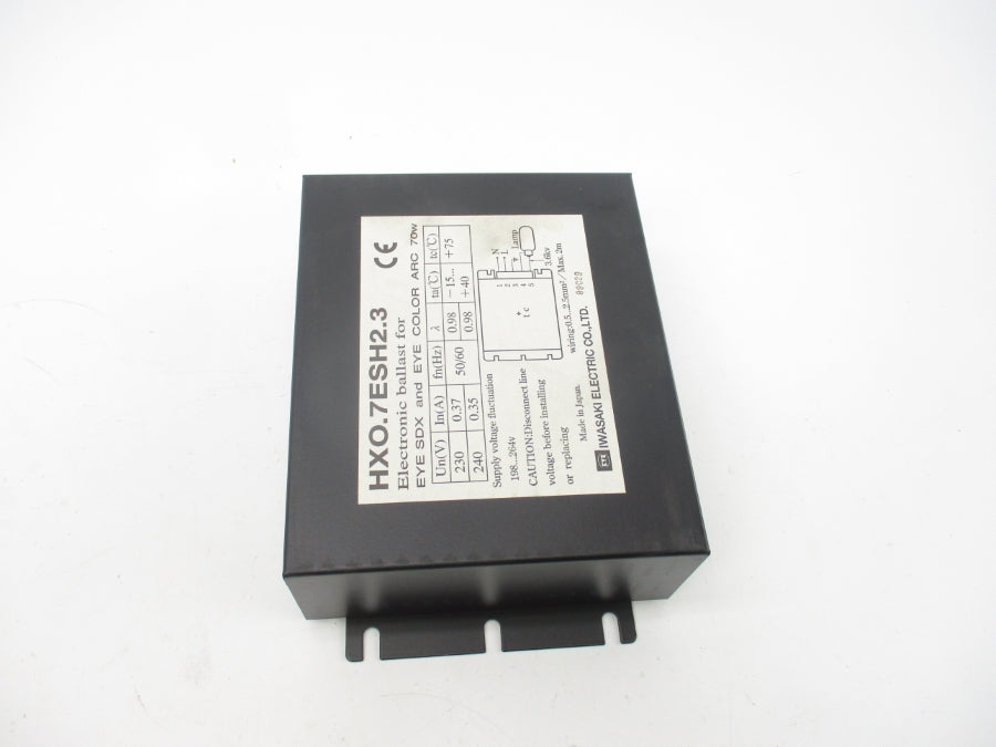 IWASAKI ELECTRIC HXO.7ESH2.3 230/240V 0.37/0.35A NSMP