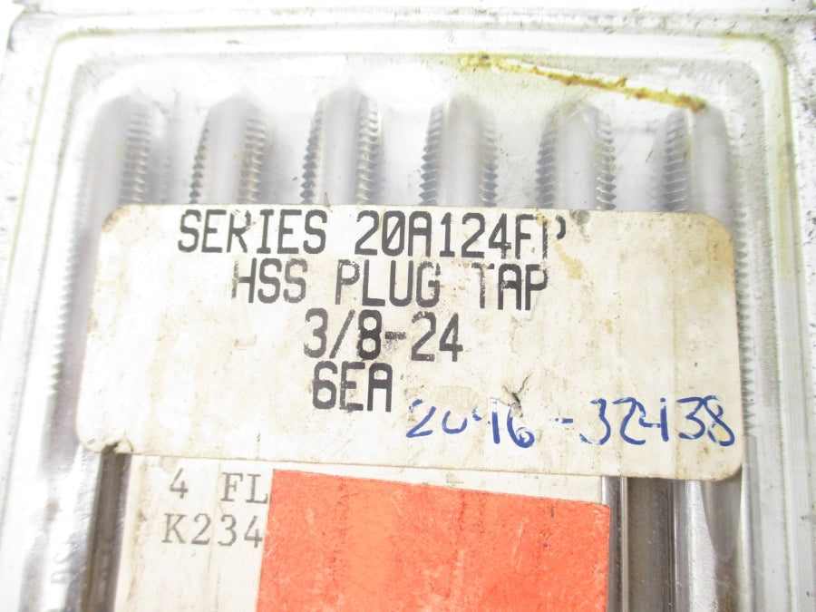 PLUG TAP 20A124FP 3/8-24 (PKG OF 6) NSMP