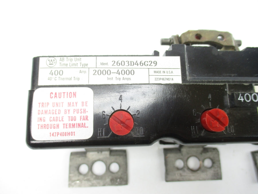 WESTINGHOUSE 2603D46G29 400A UNMP
