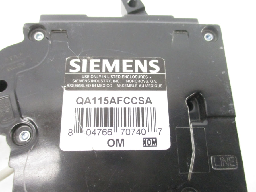 SIEMENS QA115AFCCSA 120V 15A UNMP