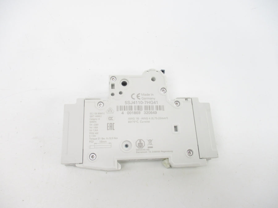 SIEMENS 5SJ4110-7HG41 240V 10A NSMP