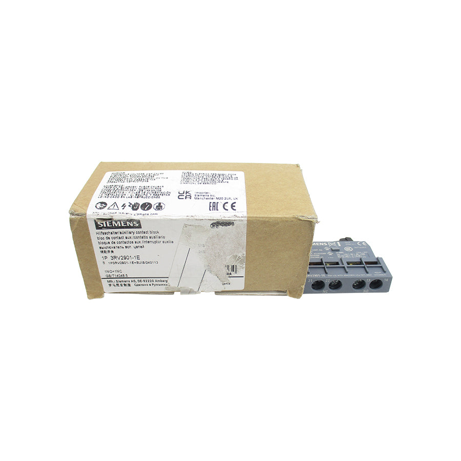SIEMENS 3RV2901-1E 240VAC 2.5A (PKG OF 9) NSMP