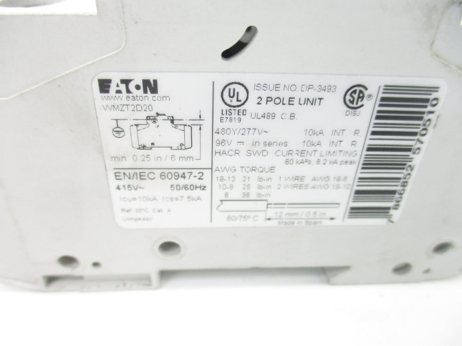 EATON WMZT2D20 277V 20A NSNP
