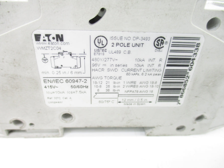 EATON WMZT2C04 415V 4A (AS PICTURED) UNMP