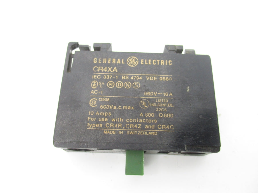 GENERAL ELECTRIC CR4XA 600VAC 10A NSNP