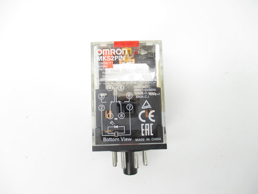 OMRON MKS2PIN 120VAC 10A UNMP