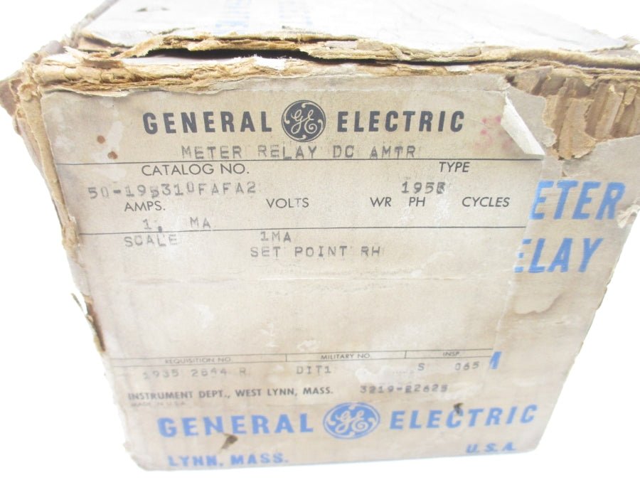 GENERAL ELECTRIC 50-195310FAFA2 0-1DCMA NSMP