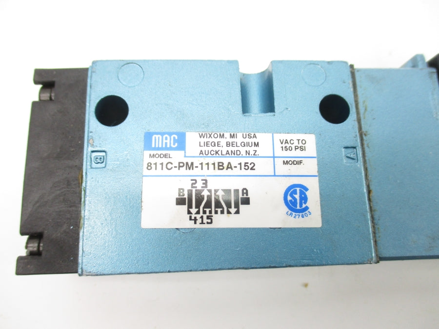 MAC 811C-PM-111BA-152 24VDC 25-150PSI UNMP